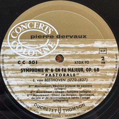 Ducretet Thomson CC 501 - XTDX 91 - Symphonie N° 6 En Fa Majeur, - Image 4