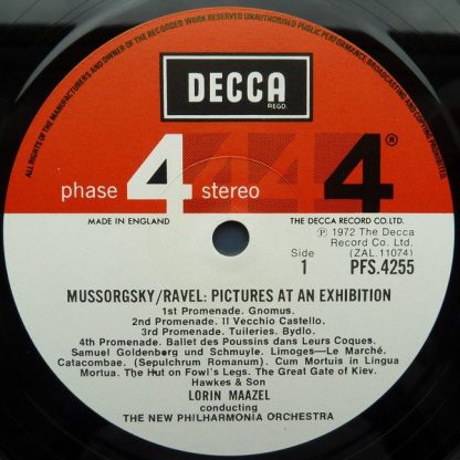 DECCA PFS 4255 - Pictures At An Exhibition / Piano Concerto No. - Image 3