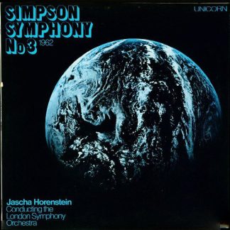Unicorn Records (3) UNS 225 - Symphony No 3