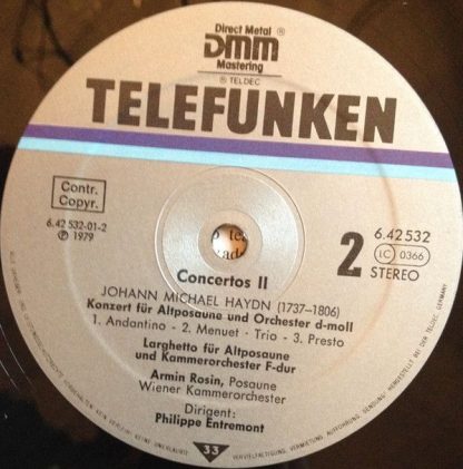 TELDEC »Telefunken-Decca« Schallplatten GmbH 6.42532 - Concertos - Image 4