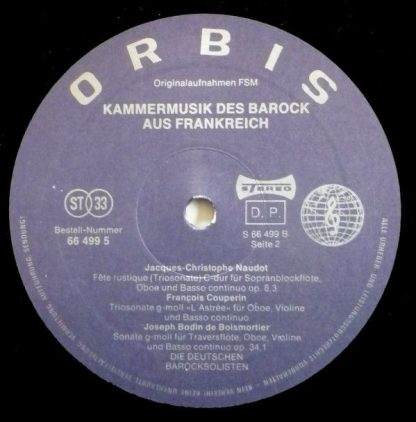 Orbis 66 499 5 - Kammermusik des Barock aus Frankreich - Image 4
