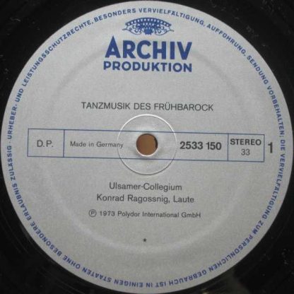 Archiv Produktion 2533150 - Tanzmusik Des Frühbarock - Image 9