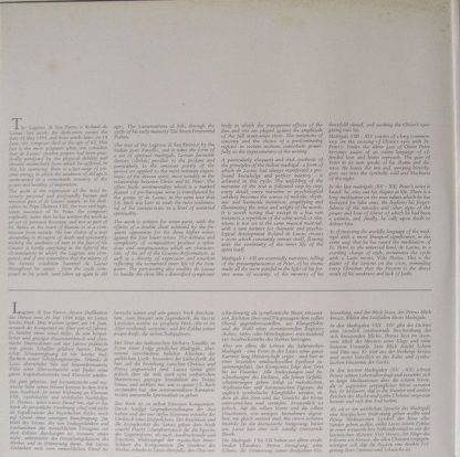 Harmonia Mundi HM 2.961 - Les Larmes De Saint Pierre (Lagrime Di - Image 2