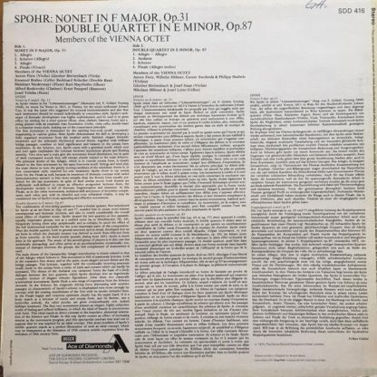 Ace Of Diamonds SDD 416 - Nonet, Op. 31 ∙ Double-Quartet, Op. 87 - Image 2