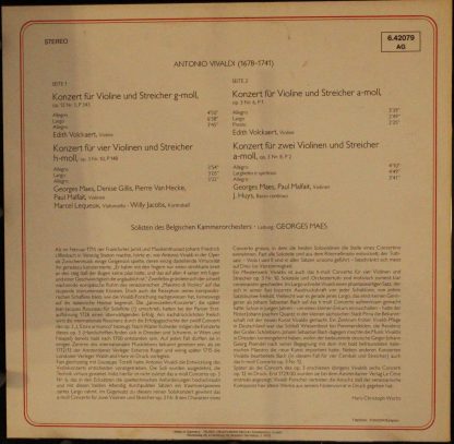 DECCA 6.42079 - Streicher - Konzerte - Image 2