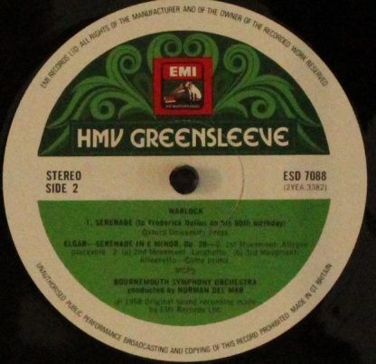 His Master's Voice ESD 7088 - English Music For Strings - Image 4