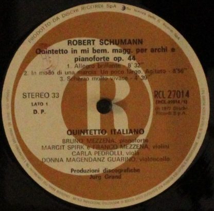 Dischi Ricordi S.p.A. RCL 27014 - Robert Schumann, quintetto in - Image 4