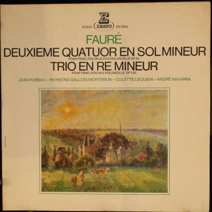 Erato STU 70552 - Deuxième Quatuor En Sol Mineur Op. 45 Trio En - Image 2
