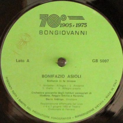 Bongiovanni GB 5007 - Sinbfonia In Fa MInore / Concerto In Fa Ma - Image 3