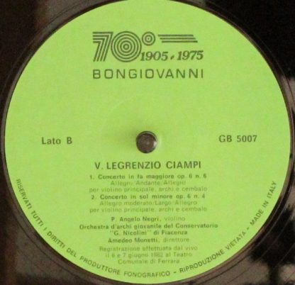 Bongiovanni GB 5007 - Sinbfonia In Fa MInore / Concerto In Fa Ma - Image 4