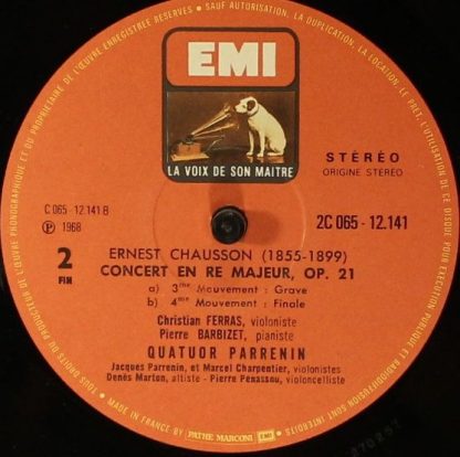 EMI C 065-12141 - Concert En Ré Majeur - Chanson Perpétuelle - Image 4