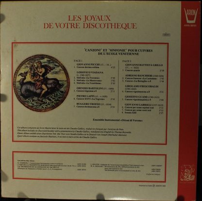 ARION 38731 - "Canzoni" Et "Sinfonie" Pour Cuivres De L' Ecole V - Image 2
