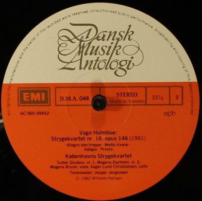 EMI 6C 065-39452 - Strygekvartet Nr. 15, Opus 135 / Strygekvarte - Image 4