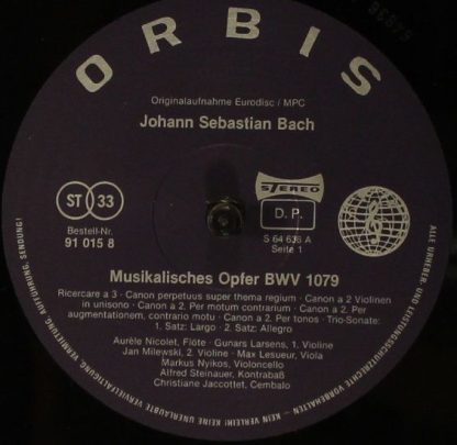 Eurodisc SQ 27 319 KK - Musikalisches Opfer, BWV 1070 - Image 3