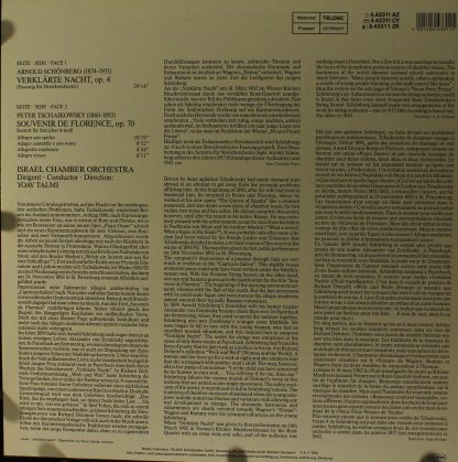 TELDEC 6.43311 AZ - Verklärte Nacht / Souvenir De Florence - Image 2