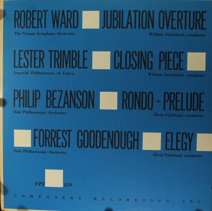 Composers Recordings Inc. CRI 159 - Jubilation Overture, Closing