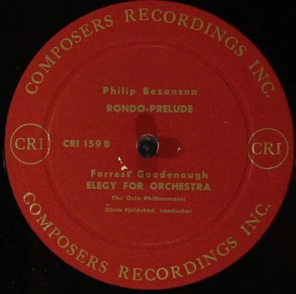 Composers Recordings Inc. CRI 159 - Jubilation Overture, Closing - Image 3