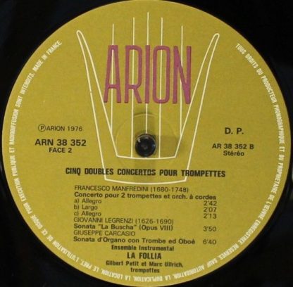ARION ARN 38 352 - Cinq Doubles Concertos Pour Trompettes - Image 5