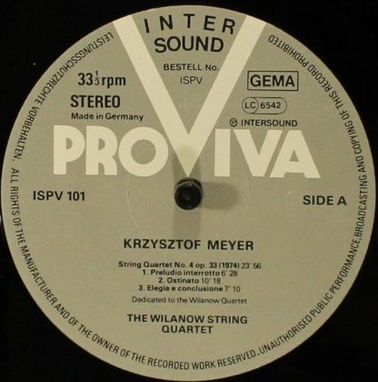 Pro Viva ISPV 101 - String Quartet No. 4 Op. 33 - String Quartet - Image 3
