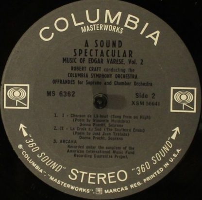 Columbia Masterworks MS 6362 - A Sound Spectacular. Music Of Edg - Image 3