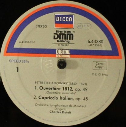 DECCA 6.43380 - 1812 Overture • Capriccio Italien • The Nutcrack - Image 3