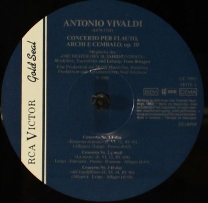RCA Victor Gold Seal GL 70951 - Concerti Per Flauto, Archi E Cem - Image 3