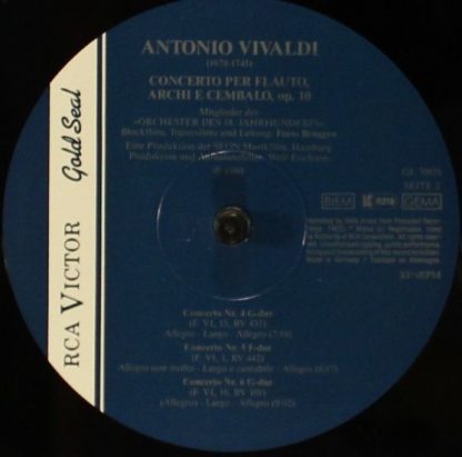 RCA Victor Gold Seal GL 70951 - Concerti Per Flauto, Archi E Cem - Image 4