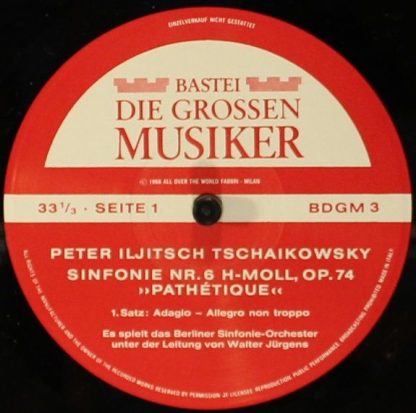 Bastei BDGM 3 - Peter Iljitsch Tschaikowsky In 5 Folgen · Band I - Image 4