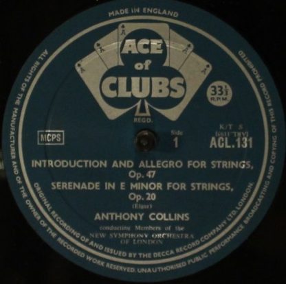 Ace Of Clubs ACL 131 - Introduction And Allegro For Strings, Ser - Image 3