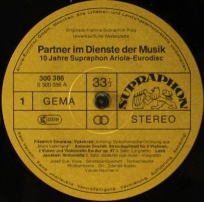 Supraphon 300 386 - Partner Im Dienste Der Musik - 10 Jahre Supr - Image 5