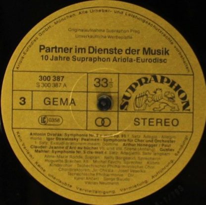Supraphon 300 386 - Partner Im Dienste Der Musik - 10 Jahre Supr - Image 7