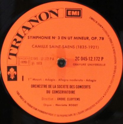 Pathé Marconi EMI C 045-12172 - Symphonie N°3 en Ut mineur “avec - Image 3