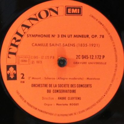 Pathé Marconi EMI C 045-12172 - Symphonie N°3 en Ut mineur “avec - Image 4