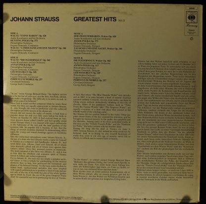 CBS Harmony 30049 - Johann Strauss' Greatest Hits Vol.3 - Image 2