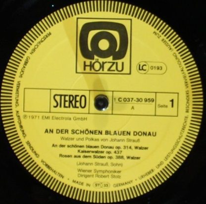 His Master's Voice 1C 037-30 959 - An Der Schönen Blauen Donau - Image 2