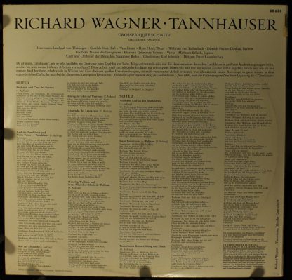 Electrola STE 80 638 - Tannhäuser (Großer Querschnitt) - Image 2