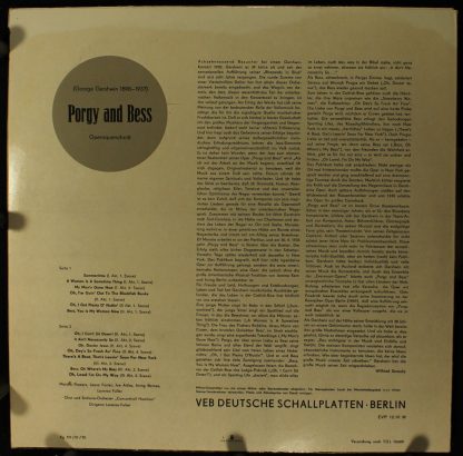 Eterna 8 20 432 - Porgy And Bess (Opernquerschnitt) - Image 2