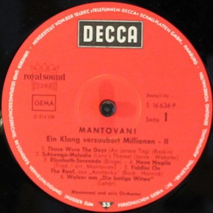DECCA S 16 636-P - Ein Klang Verzaubert Millionen 2 - Image 3