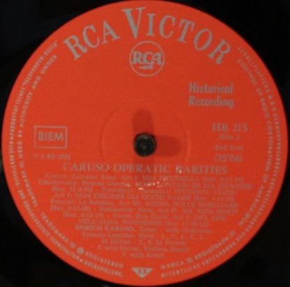 RCA Victor Red Seal HR 215 - Operatic Rarities - Image 3