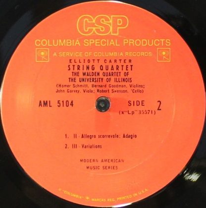 Columbia Special Products AML 5104 - String Quartet - Image 3