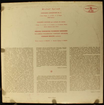 Polskie Nagrania Muza SXL 0726 - Concerto Giocoso Symphonie Conc - Image 2
