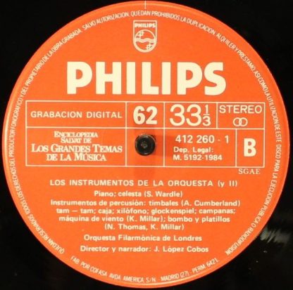 Philips 412 260-1 - Los Instrumentos De La Orquesta (Y 2) - Image 4