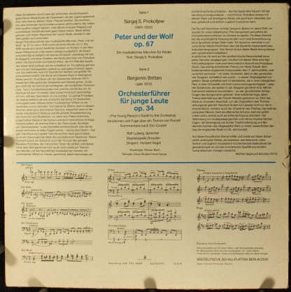 Eterna 8 26 305 - Peter Und Der Wolf / Orchesterführer Für Junge - Image 2