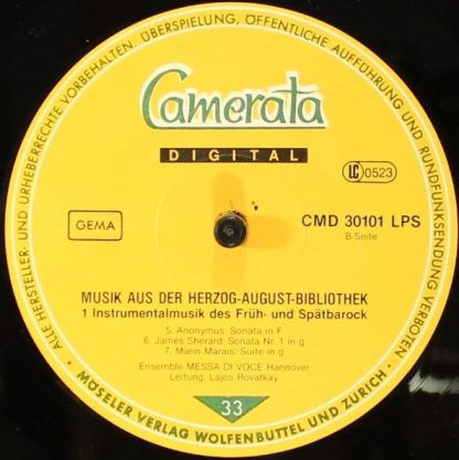 Camerata (2) CMD 30 101 - Musik Aus Der Herzog August Bibliothek - Image 3