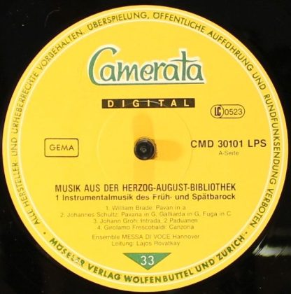 Camerata (2) CMD 30 101 - Musik Aus Der Herzog August Bibliothek - Image 4