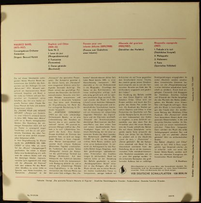 Eterna 8 20 584 - Daphnis And Chloe / Pavane Pour Une Infante Dé - Image 2
