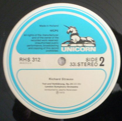 Unicorn Records (3) RHS 312 - Symphony Mathis Der Maler / Tod Un - Image 4