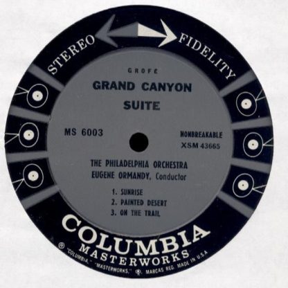 Columbia Masterworks MS 6003 - Grand Canyon Suite - Image 2