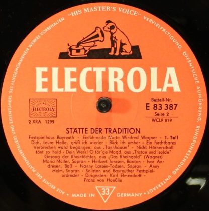 Electrola 83387 - Stätte Der Tradition - Festspielhaus Bayreuth - Image 3