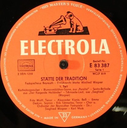 Electrola 83387 - Stätte Der Tradition - Festspielhaus Bayreuth - Image 4